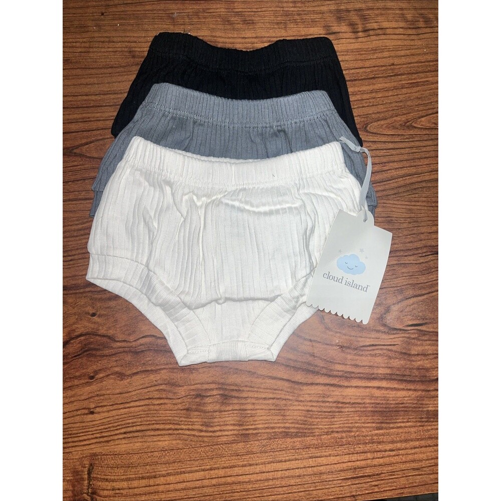Cloud Island Baby NB 3pk Ribbed Bloomers NWT